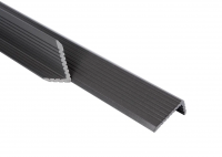Уголок торцевой ДПК T-Decks PREMIUM 3D 35x70 (серый)