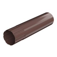 ТЕХНОНИКОЛЬ Металлическая водосточная система, труба d 90 мм, 1 м.п., коричневый