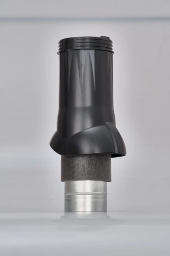 Вентиляционный выход изолированный Gervent, 125/160 мм, черный