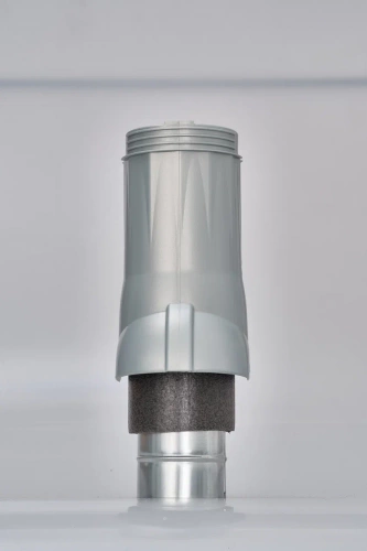 Вентиляционный выход изолированный Gervent, 150/160 мм, серебристый