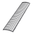 ТН ПВХ решетка желоба защитная (0,6 пог.м.), серый, шт.