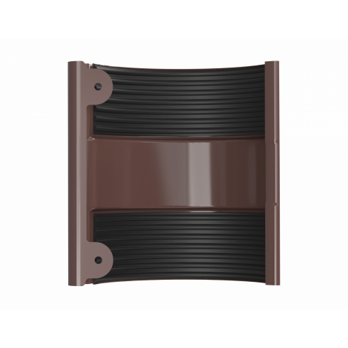 ТЕХНОНИКОЛЬ Металлическая водосточная система, соединитель желоба, коричневый