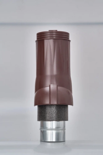 Вентиляционный выход изолированный Gervent, 150/160 мм, коричневый