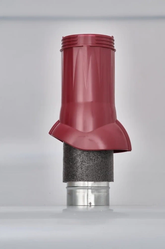 Вентиляционный выход изолированный Gervent, 150/160 мм, бордовый