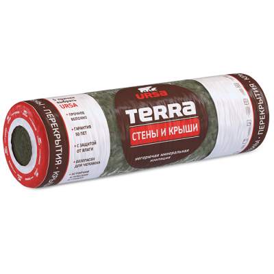 Теплоизоляция Ursa Terra Стены и крыши 6000х1220х100 мм 1 мат в упаковке