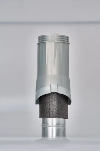 Вентиляционный выход изолированный Gervent, 150/160 мм, серебристый
