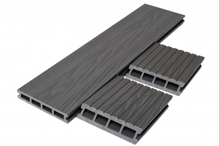 Террасная доска T-DECKS PREMIUM 3D OPTIMA (серый)