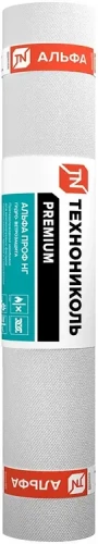Противопожарная гидро-ветро защитная мембрана ТЕХНОНИКОЛЬ АЛЬФА ПРОФ НГ