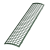 ТН ПВХ решетка желоба защитная (0,6 пог.м.), зеленый, шт.