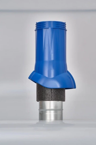 Вентиляционный выход изолированный Gervent, 125/160 мм, синий