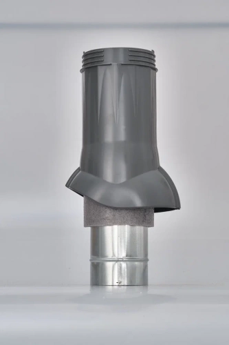Вентиляционный выход изолированный Gervent, 150/160 мм, серый