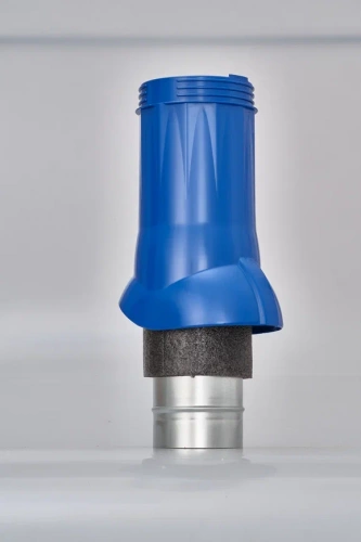 Вентиляционный выход изолированный Gervent, 150/160 мм, синий